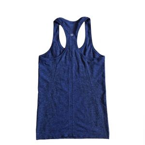 Lululemon Swiftly Tech Racerback Blazer Blue / Black size 6
